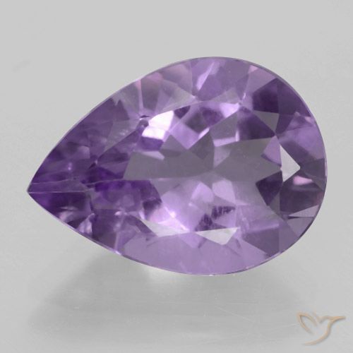 4.22ct Natürlicher Aubergine Veilchen Amethyst, Birnenform, VVS