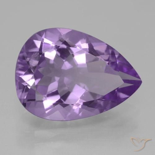 9,17 ctw natürlicher tiefviolett Amethyst, Birnenform, VVS