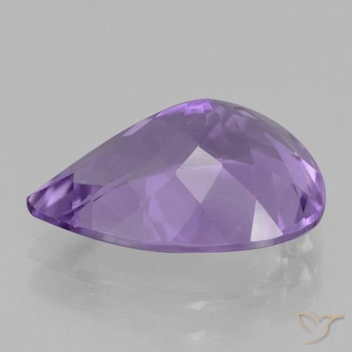 9,17 ctw natürlicher tiefviolett Amethyst, Birnenform, VVS