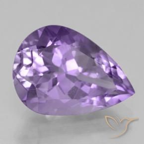 9,17 ctw natürlicher Mittelviolett Amethyst, Birnenform, VVS