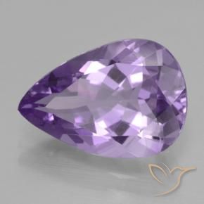 9,17 ctw natürlicher tiefviolett Amethyst, Birnenform, VVS