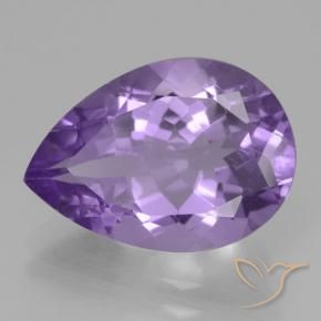 9,17 ctw natürlicher Mittelviolett Amethyst, Birnenform, VVS