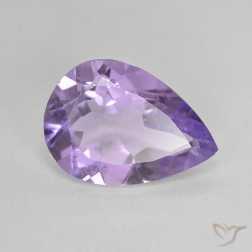 9,17 ctw natürlicher Mittelviolett Amethyst, Birnenform, VVS