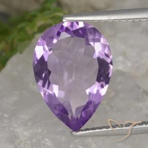 9,17 ctw natürlicher Rosaig-violett Amethyst, Birnenform, VVS