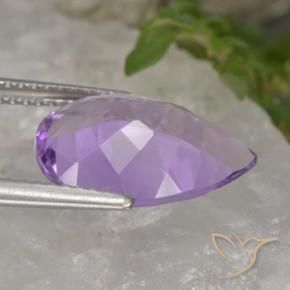 9,17 ctw natürlicher Rosaig-violett Amethyst, Birnenform, VVS