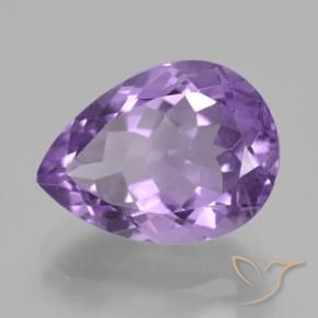 9,17 ctw natürlicher Mittel-helles Violett Amethyst, Birnenform, VVS