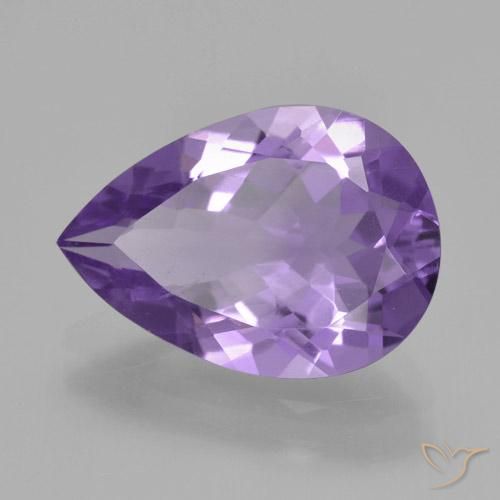 9,17 ctw natürlicher Mittelviolett Amethyst, Birnenform, VS