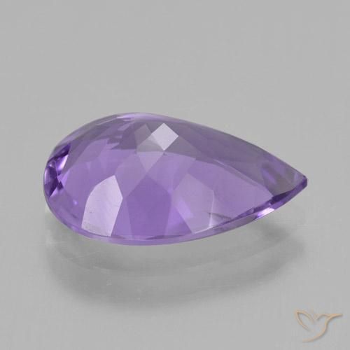 9,17 ctw natürlicher Mittelviolett Amethyst, Birnenform, VS