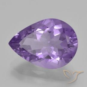 9,17 ctw natürlicher Mittelviolett Amethyst, Birnenform, VVS