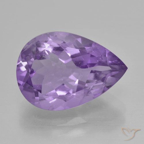 4.50ct Natürlicher Mittelviolett Amethyst, Birnenform, VVS