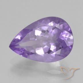 9,17 ctw natürlicher Mittel-helles Violett Amethyst, Birnenform, VVS