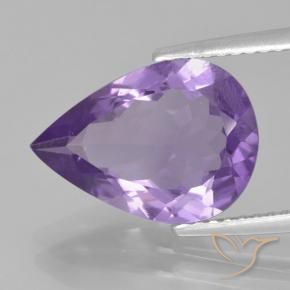9,17 ctw natürlicher hellviolett Amethyst, Birnenform, VVS