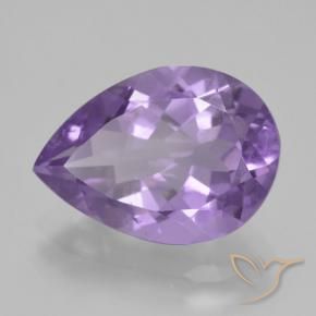9,17 ctw natürlicher tiefviolett Amethyst, Birnenform, VVS
