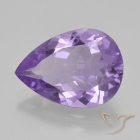 9,17 ctw natürlicher Mittelviolett Amethyst, Birnenform, VVS