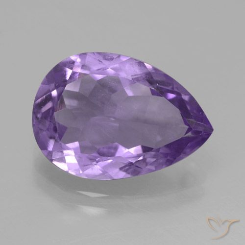 3.97ct Natürlicher Aubergine Veilchen Amethyst, Birnenform, VVS