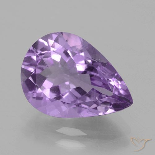 4.20ct Natürlicher Mittelviolett Amethyst, Birnenform, VVS