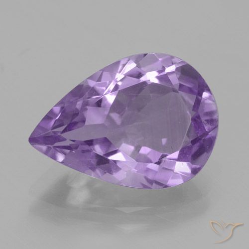 4.24ct Natürlicher Mittelviolett Amethyst, Birnenform, VVS