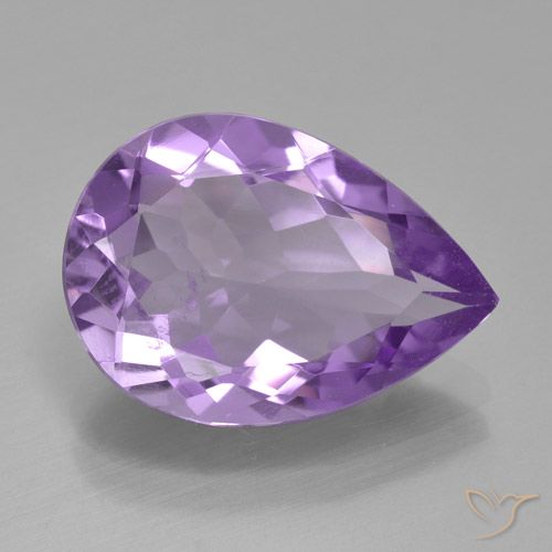 3.92ct Natürlicher tiefviolett Amethyst, Birnenform, VVS