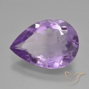 9,17 ctw natürlicher tiefviolett Amethyst, Birnenform, VVS