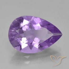 9,17 ctw natürlicher tiefviolett Amethyst, Birnenform, VVS-VS