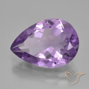 9,17 ctw natürlicher tiefviolett Amethyst, Birnenform, VVS