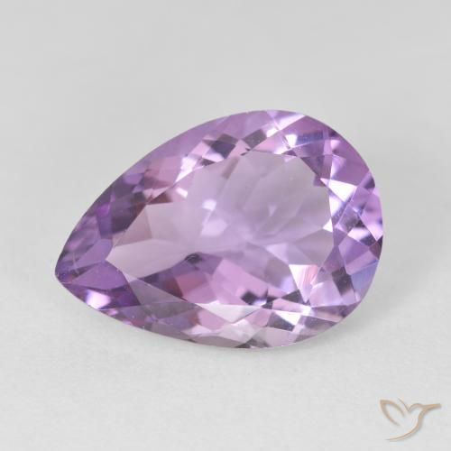 9,17 ctw natürlicher Mittelrosa Violett Amethyst, Birnenform, VVS