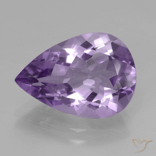 4.37ct Natürlicher Mittelviolett Amethyst, Birnenform, VVS