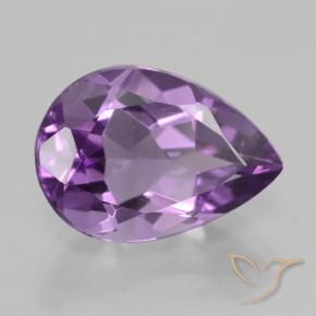9,17 ctw natürlicher Rosaig-violett Amethyst, Birnenform, VVS