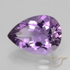 9,17 ctw natürlicher Rosaig-violett Amethyst, Birnenform, VVS