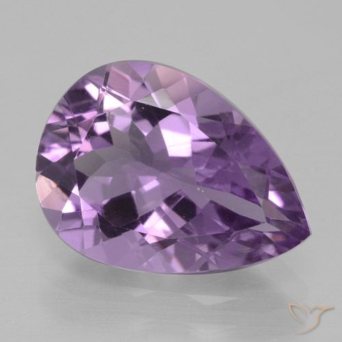 4.05ct Natürlicher Iris Violett Amethyst, Birnenform, VVS-VS