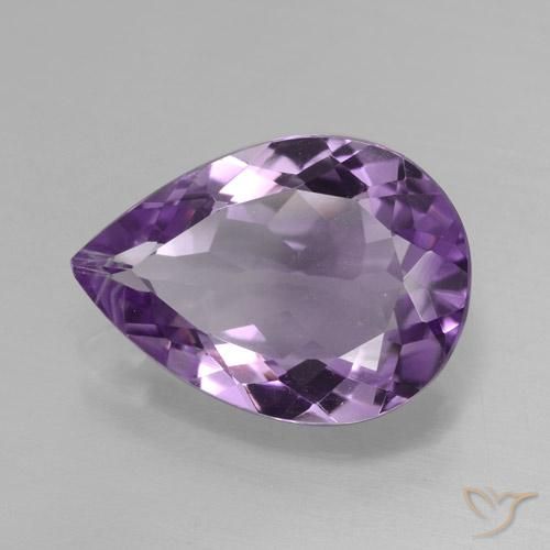 9,17 ctw natürlicher Lilaisch-violett Amethyst, Birnenform, VS