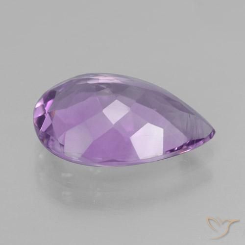9,17 ctw natürlicher Lilaisch-violett Amethyst, Birnenform, VS