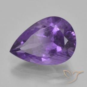 9,17 ctw natürlicher Mittelviolett Amethyst, Birnenform, VS