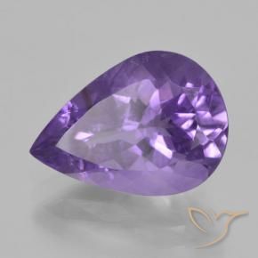 9,17 ctw natürlicher Mittelviolett Amethyst, Birnenform, VVS-VS