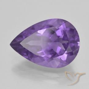 9,17 ctw natürlicher Mittelviolett Amethyst, Birnenform, VS