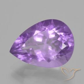 9,17 ctw natürlicher Lilaisch-violett Amethyst, Birnenform, VS