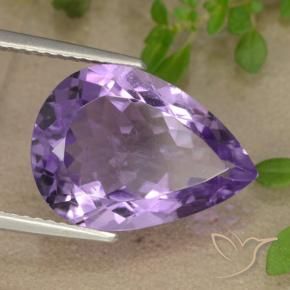 9,17 ctw natürlicher Mittelviolett Amethyst, Birnenform, VS