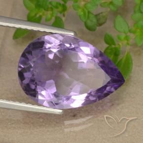 9,17 ctw natürlicher Mittel-helles Purpurviolett Amethyst, Birnenform, VS