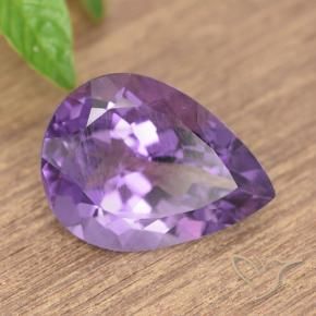 9,17 ctw natürlicher Tiefviolettes Violett Amethyst, Birnenform, VS