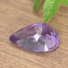 9,17 ctw natürlicher Tiefviolettes Violett Amethyst, Birnenform, VS