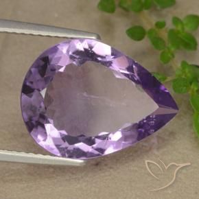 9,17 ctw natürlicher Mittel-helles Purpurviolett Amethyst, Birnenform, VS