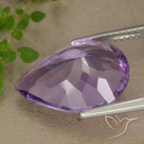 9,17 ctw natürlicher Mittel-helles Purpurviolett Amethyst, Birnenform, VS