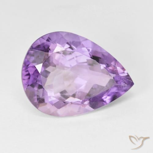 9,17 ctw natürlicher Tiefes Irisviolett Amethyst, Birnenform, VS