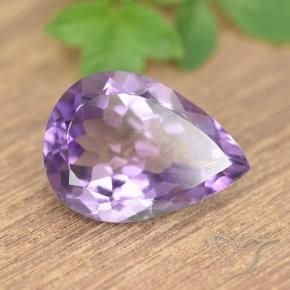 9,17 ctw natürlicher Mittelviolett Amethyst, Birnenform, VS