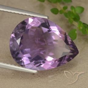 9,17 ctw natürlicher Mitteldunkles Violettviolett Amethyst, Birnenform, VS