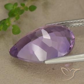9,17 ctw natürlicher Mitteldunkles Violettviolett Amethyst, Birnenform, VS