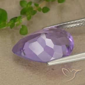 9,17 ctw natürlicher Rosa Iris Violett Amethyst, Birnenform, VS