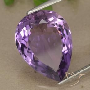 9,17 ctw natürlicher Mittelviolettes Violett Amethyst, Birnenform, VS