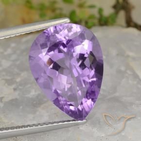9,17 ctw natürlicher Mittelviolett Amethyst, Birnenform, VS