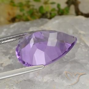 9,17 ctw natürlicher Mittelviolett Amethyst, Birnenform, VS